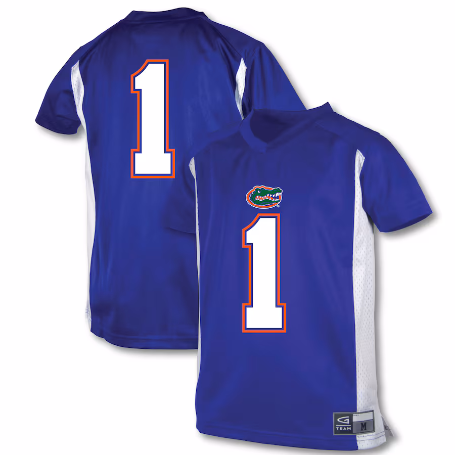 Youth Garb #1 Royal Florida Gators Football Jersey - ujerseystore