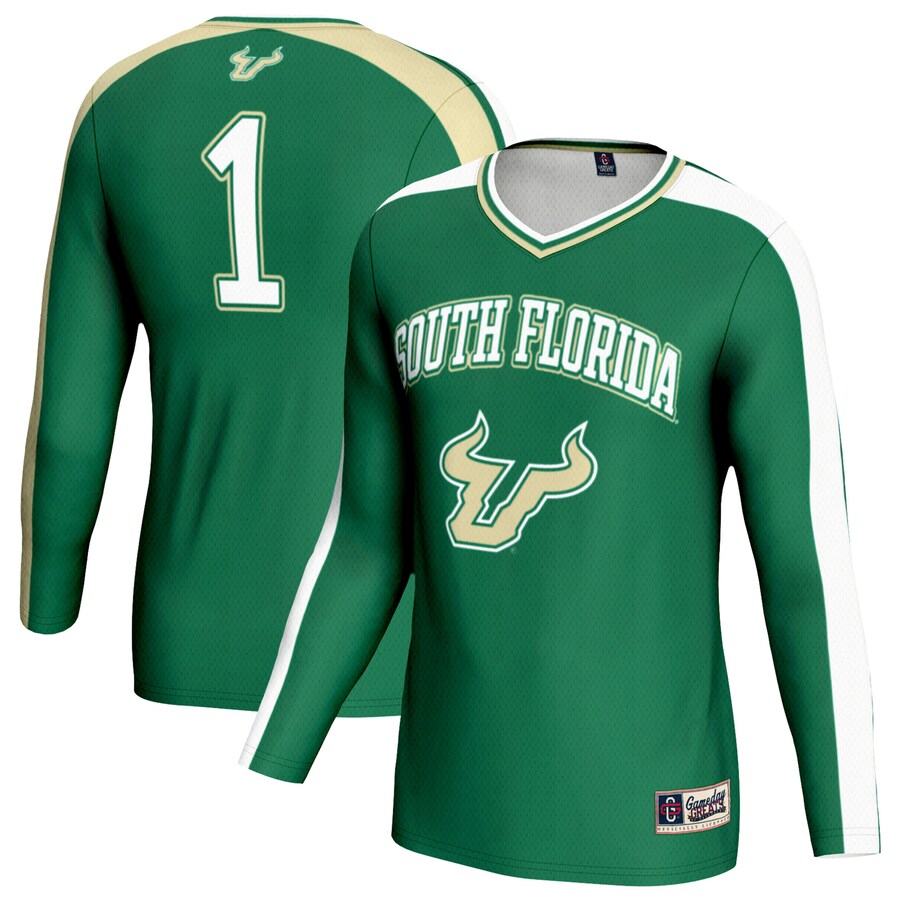 Youth GameDay Greats Green South Florida Bulls Women's Volleyball Lightweight Fashion Jersey - ujerseystore