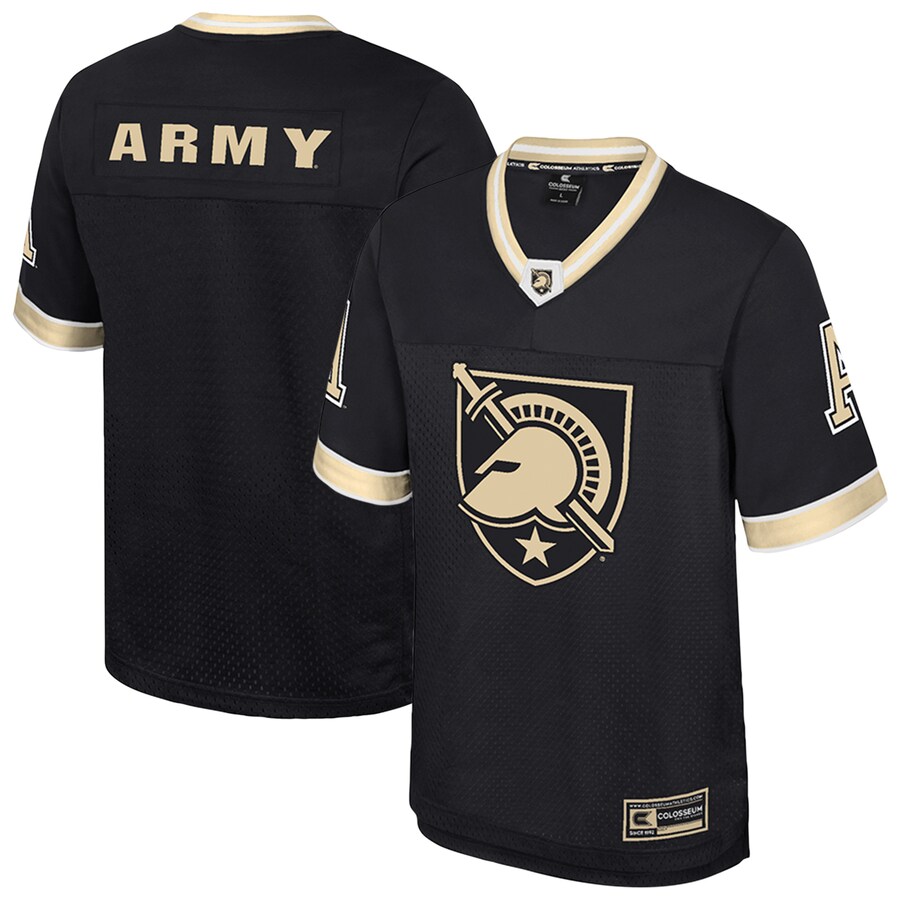Men's Colosseum  Black Army Black Knights Nothing But The Hits Football Jersey - ujerseystore