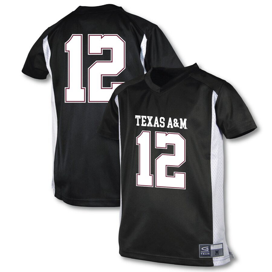Youth Garb #12 Black Texas A&M Aggies Football Jersey - ujerseystore