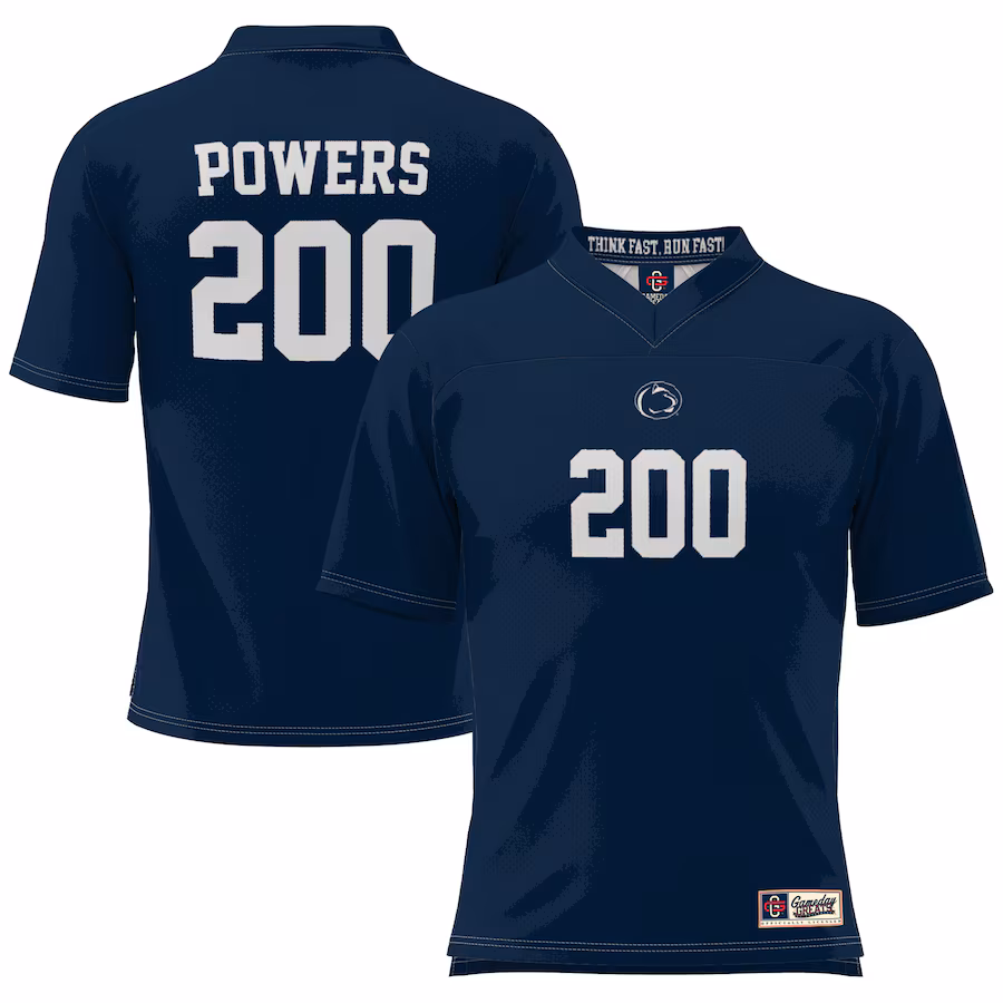 Men's GameDay Greats Eli Manning Navy Penn State Nittany Lions Chad Powers Football Jersey - ujerseystore