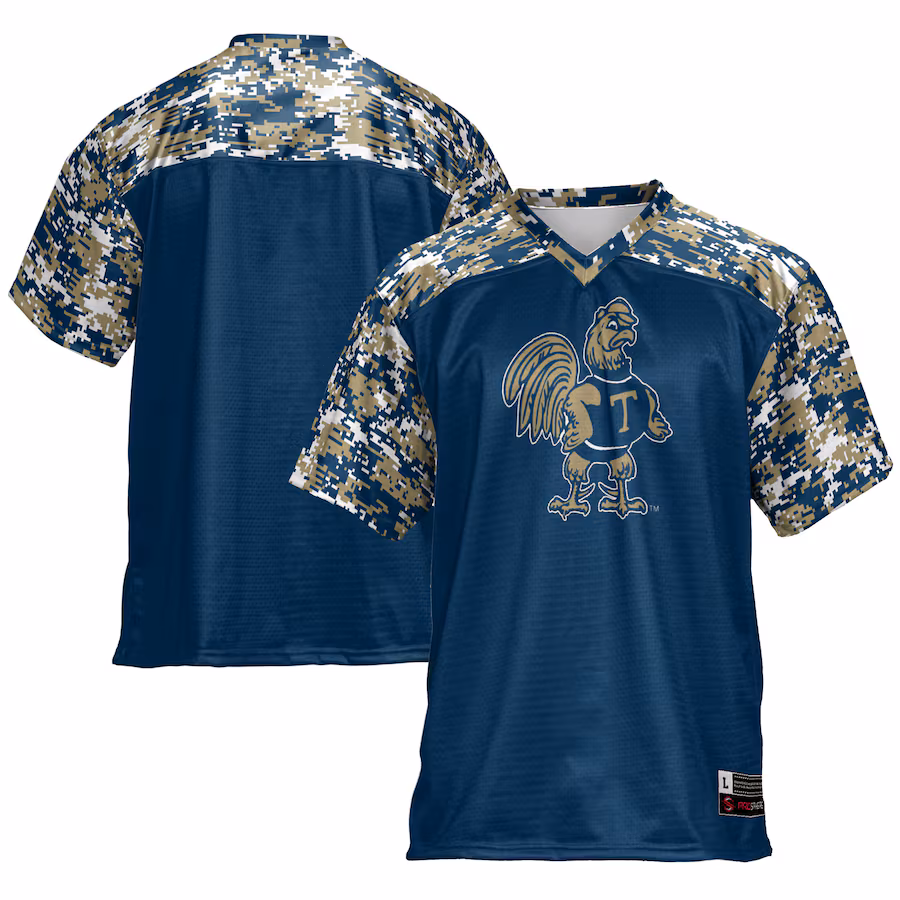 Men's GameDay Greats Blue Trinity Bantams Football Jersey - ujerseystore