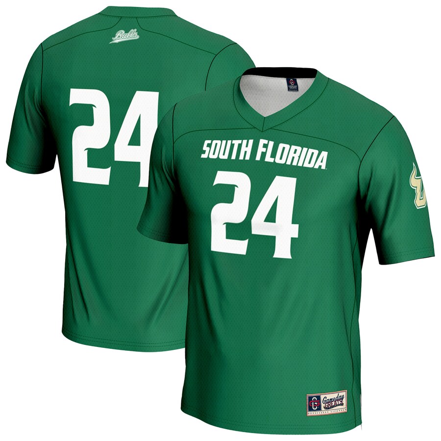 Youth GameDay Greats #24 Green South Florida Bulls Lightweight Lacrosse Jersey - ujerseystore
