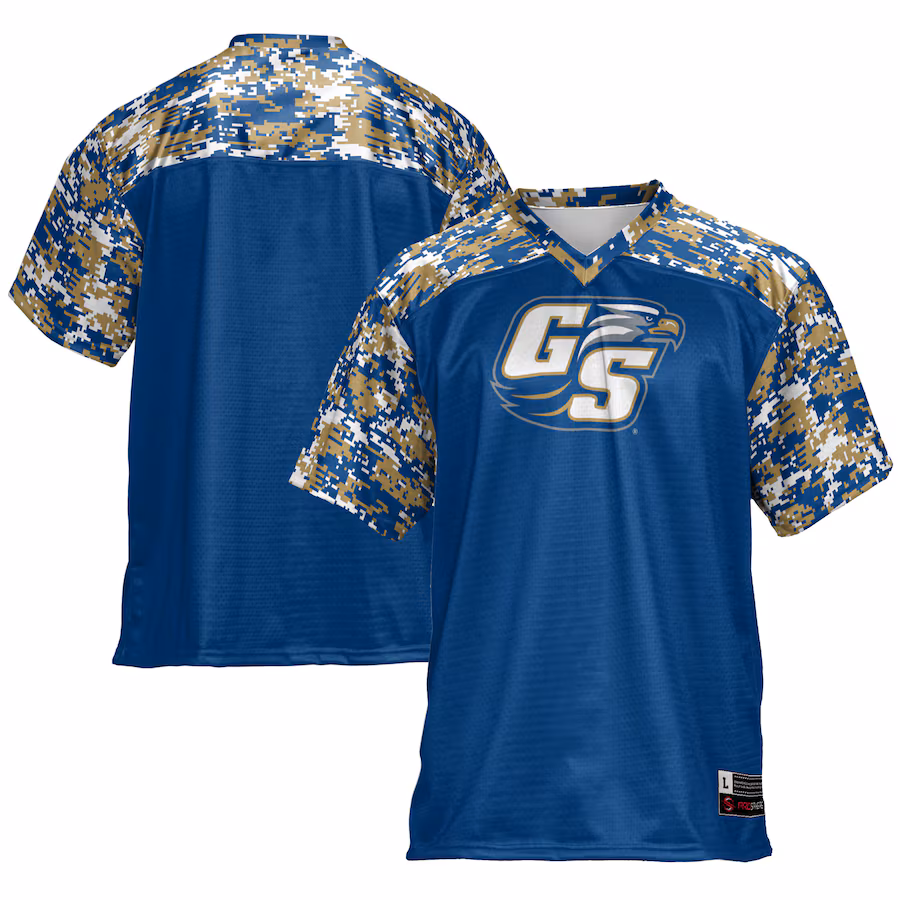 Men's GameDay Greats Blue Georgia Southern Eagles Football Jersey - ujerseystore