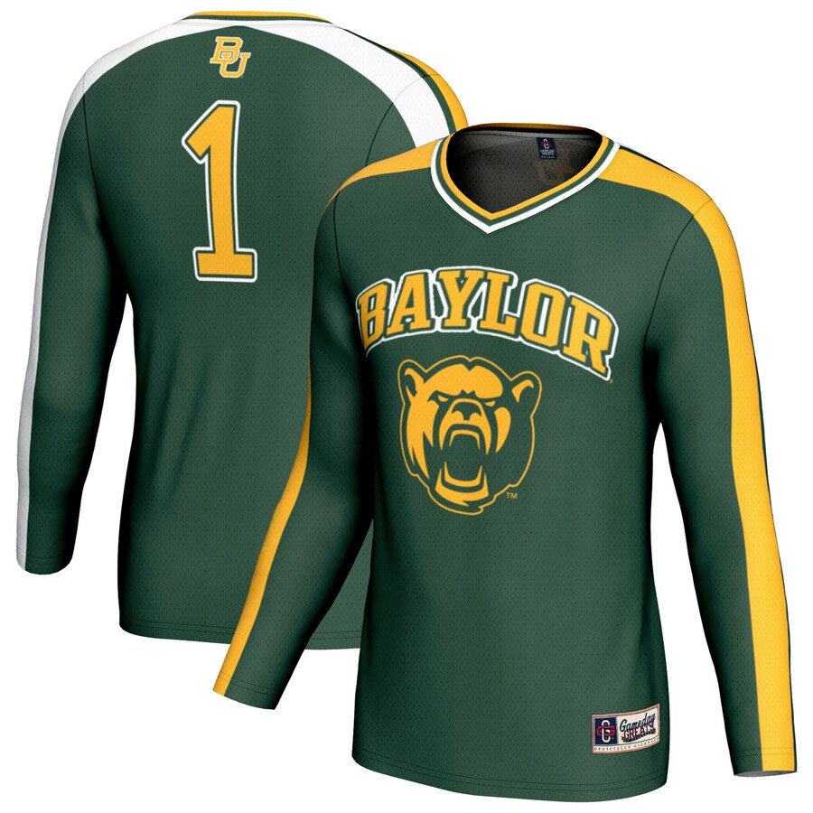 Unisex GameDay Greats #1 Green Baylor Bears Lightweight Volleyball Fashion Jersey - ujerseystore