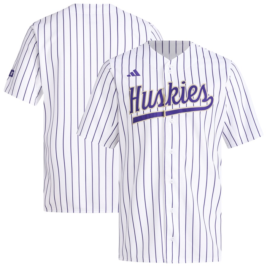 Men's adidas  White Washington Huskies Replica Baseball Jersey - ujerseystore