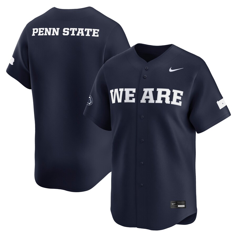 Men's Nike Navy Penn State Nittany Lions College Limited Baseball Jersey - ujerseystore