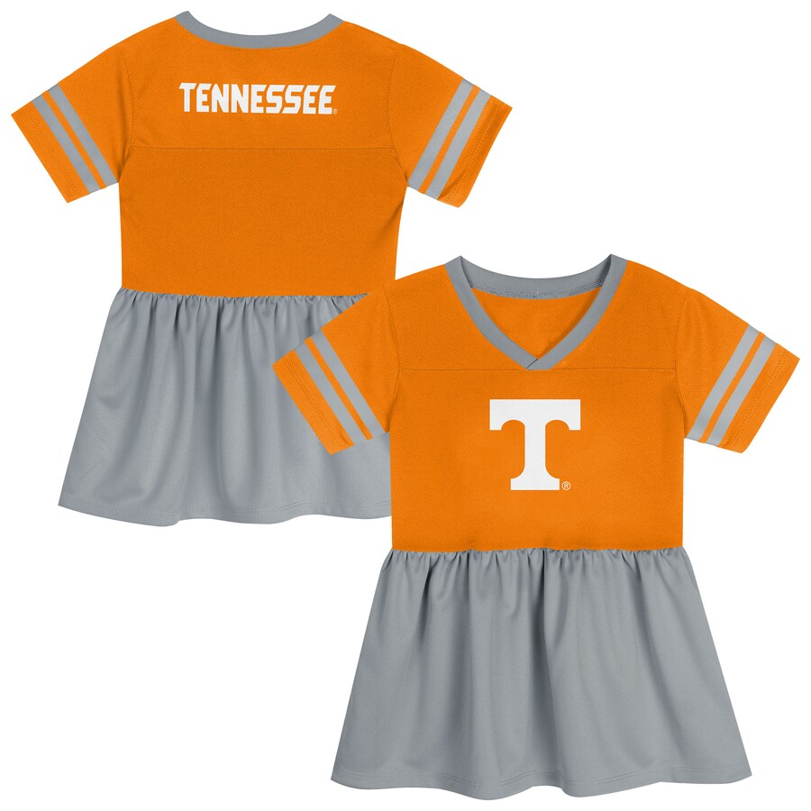 Girls Preschool Outerstuff Tennessee Orange/Grey Tennessee Volunteers Stadium Lights Fashion Jersey Dress - ujerseystore