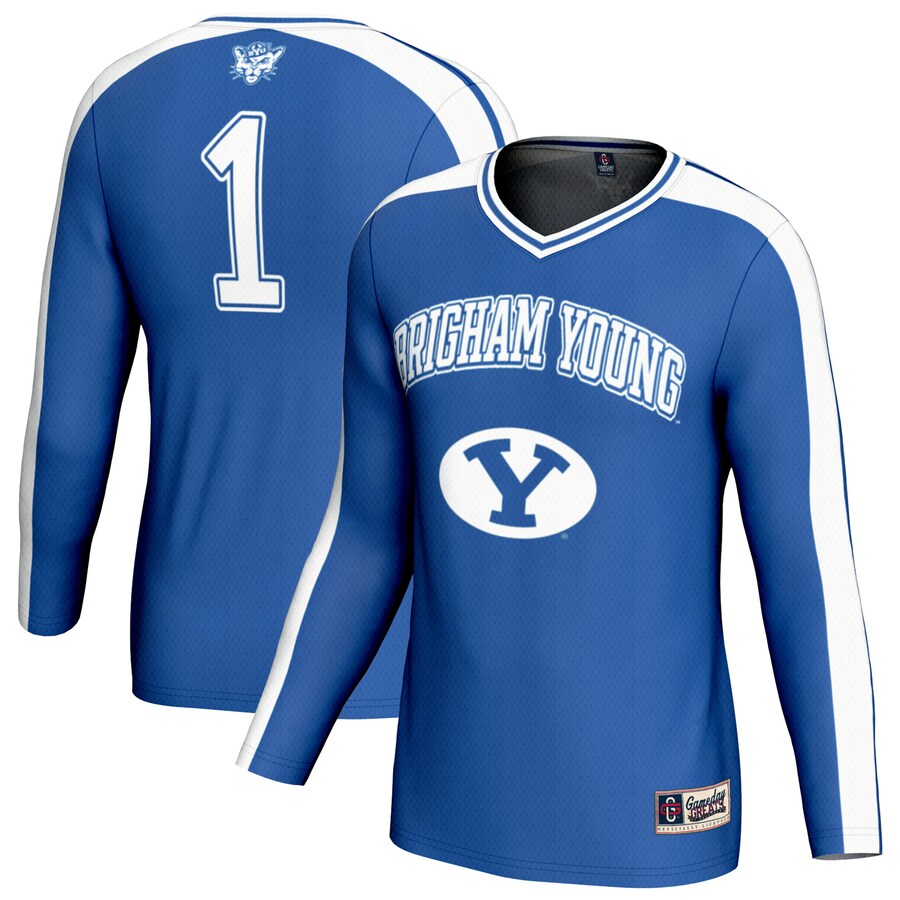Youth GameDay Greats Royal BYU Cougars #1 Lightweight Volleyball Fashion Jersey - ujerseystore