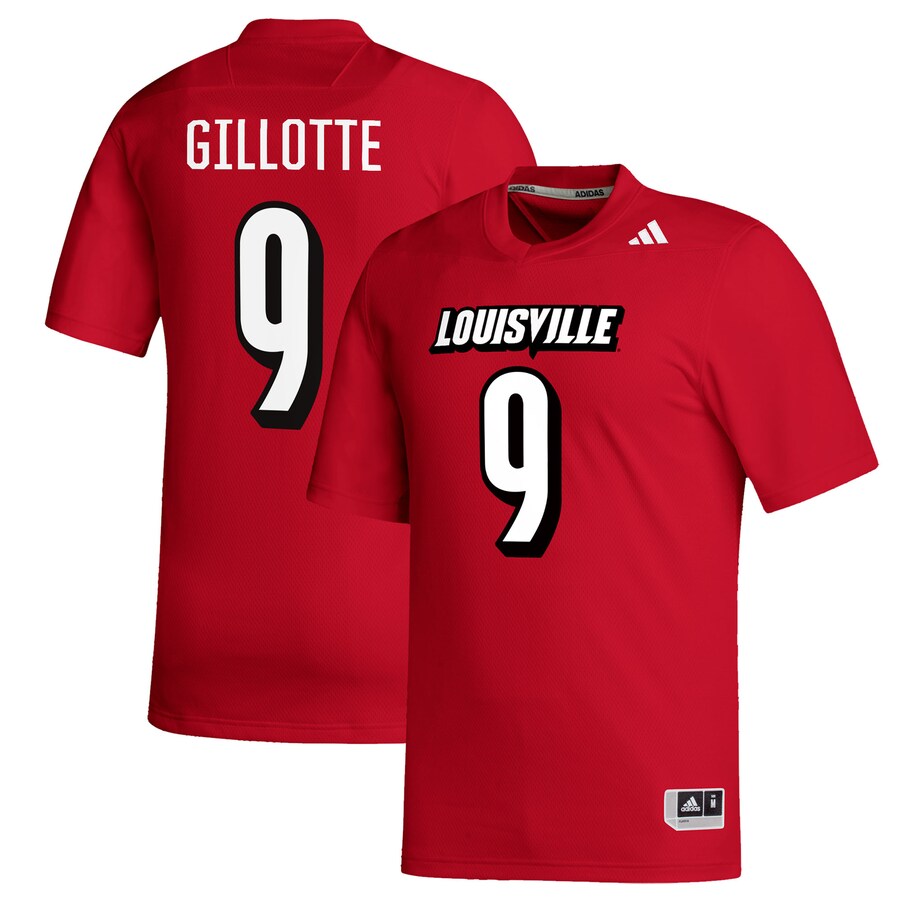 Men's adidas Ashton Gillotte Red Louisville Cardinals Replica Football Alumni Jersey - ujerseystore
