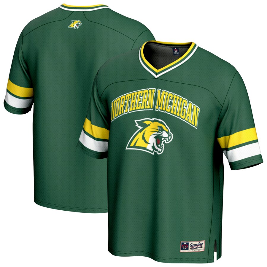 Unisex GameDay Greats Green Northern Michigan Wildcats Spirit Football Jersey - ujerseystore