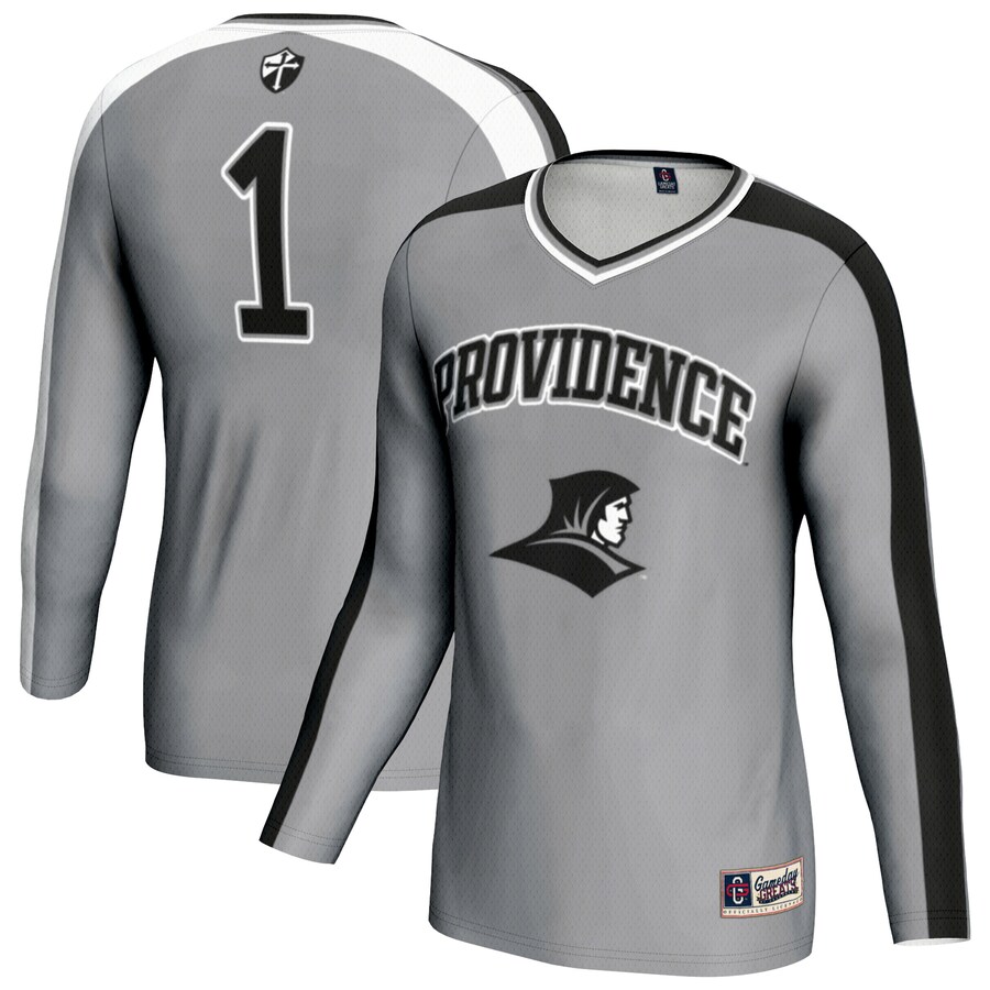 Youth GameDay Greats Silver Providence Friars #1 Lightweight Volleyball Fashion Jersey - ujerseystore