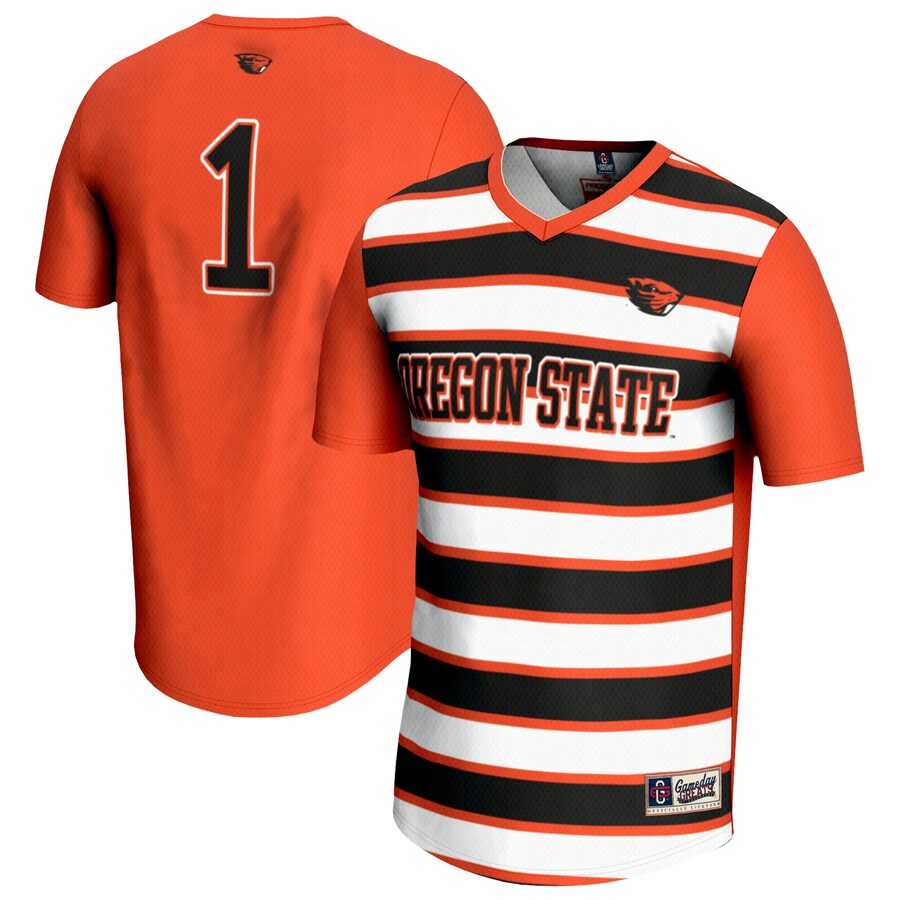 Youth GameDay Greats #1 Orange Oregon State Beavers Lightweight Soccer Fashion Jersey - ujerseystore