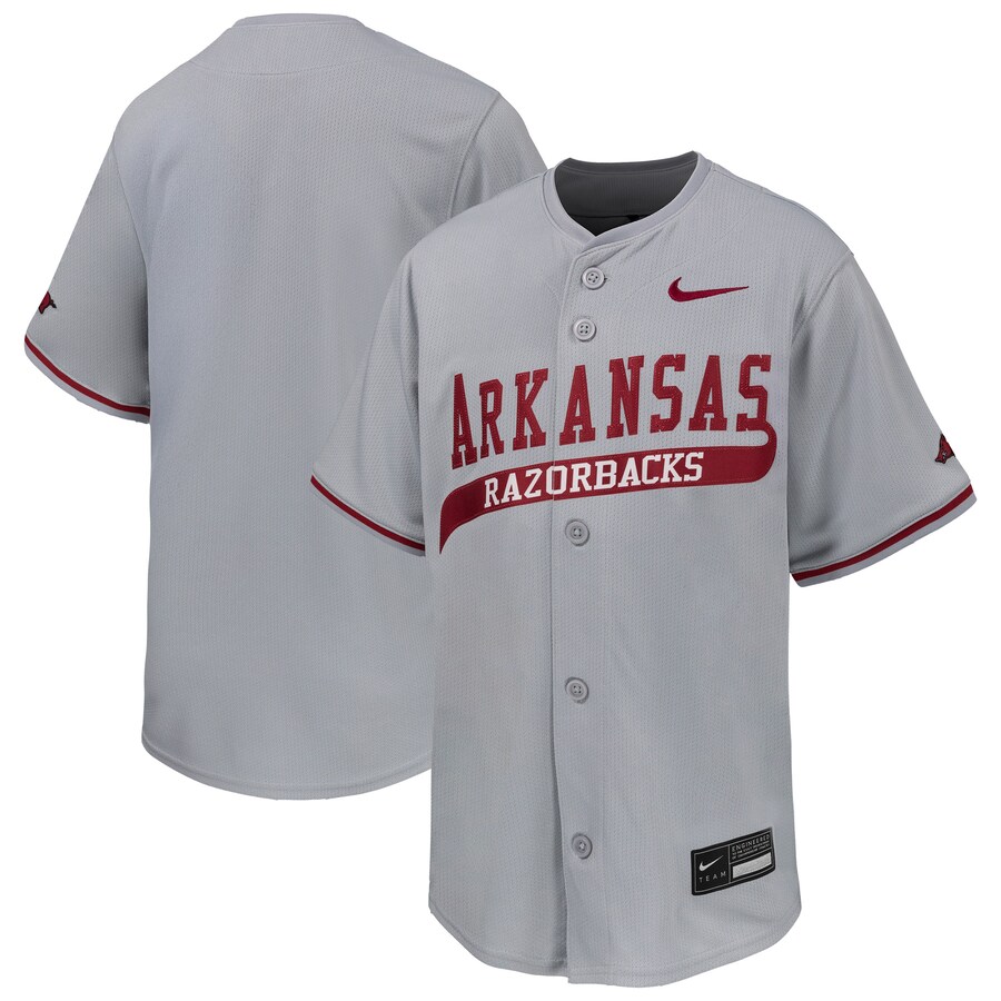 Youth Nike Gray Arkansas Razorbacks Limited Baseball Jersey - ujerseystore
