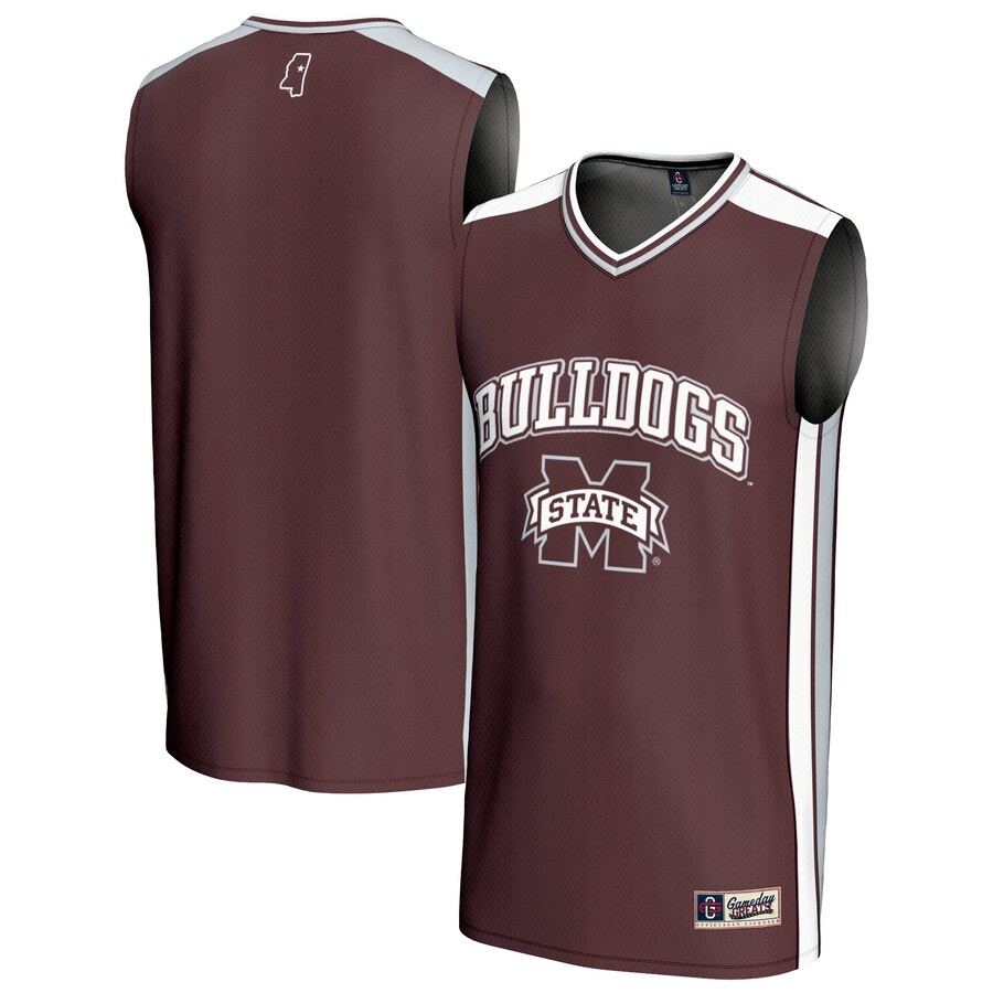 Youth GameDay Greats  Maroon Mississippi State Bulldogs Basketball Jersey - ujerseystore