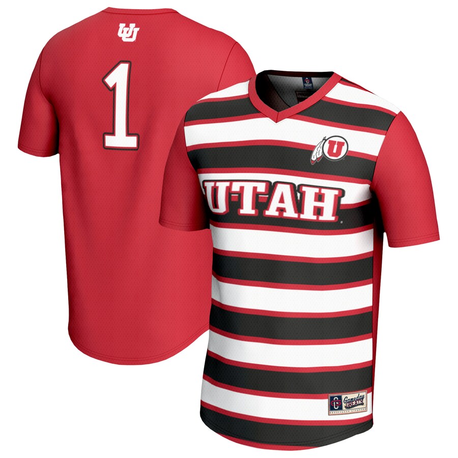 Youth GameDay Greats #1 Red Utah Utes Lightweight Soccer Fashion Jersey - ujerseystore