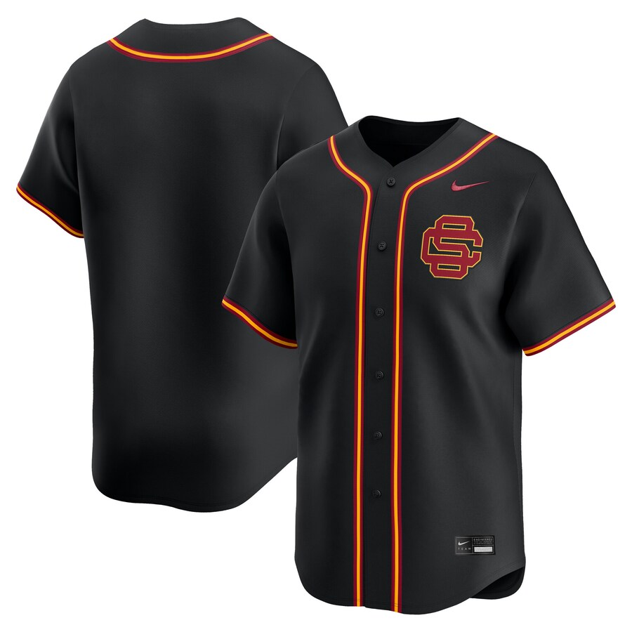 Men's Nike Black USC Trojans College Limited Baseball Jersey - ujerseystore
