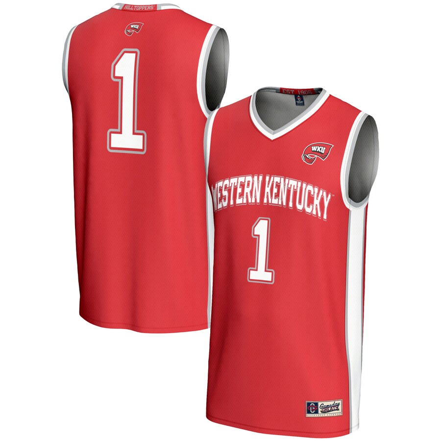 Youth GameDay Greats Red #1 Western Kentucky Hilltoppers Lightweight Basketball Jersey - ujerseystore