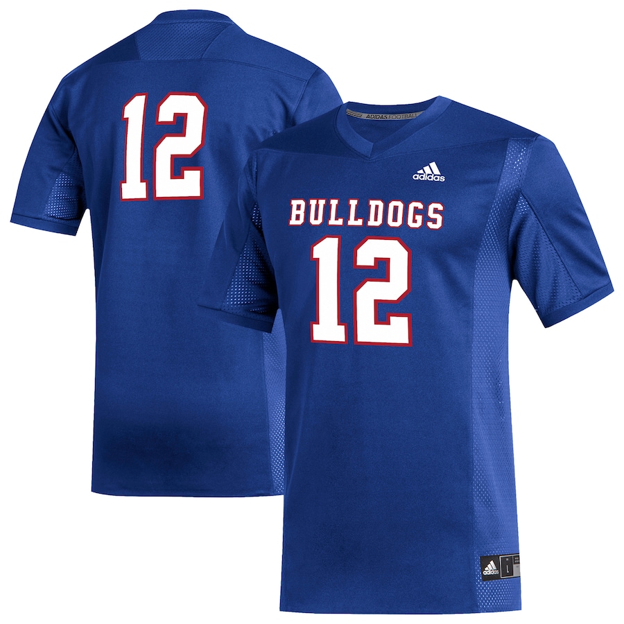 Men's adidas #1 Royal Louisiana Tech Bulldogs Replica Football Jersey - ujerseystore