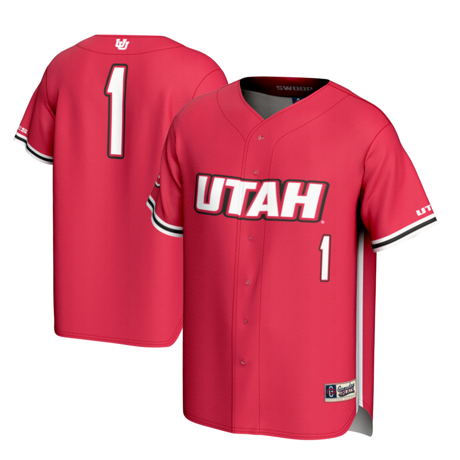 Youth GameDay Greats #1 Red Utah Utes Lightweight Baseball Fashion Jersey - ujerseystore