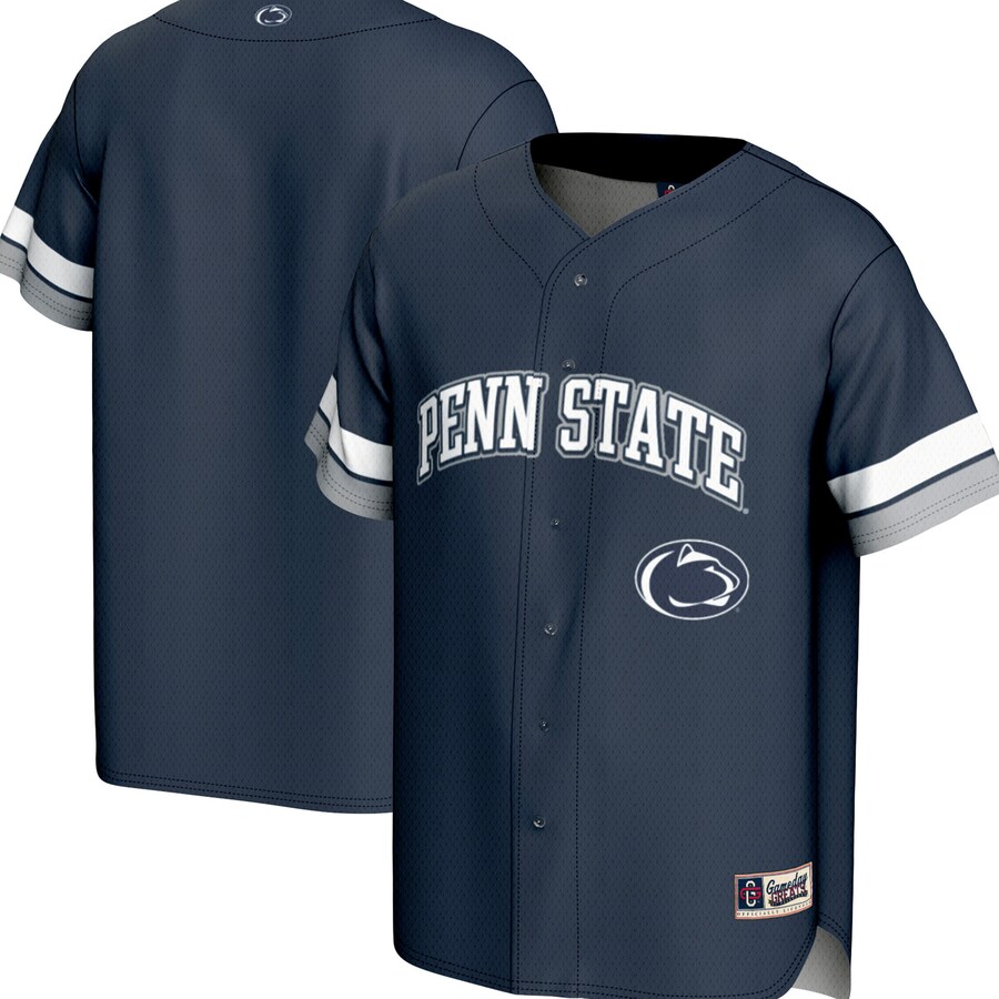 Youth  GameDay Greats Navy Penn State Nittany Lions Spirit Baseball Jersey - ujerseystore