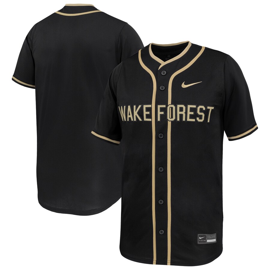 Men's Nike Black Wake Forest Demon Deacons Limited Baseball Jersey - ujerseystore