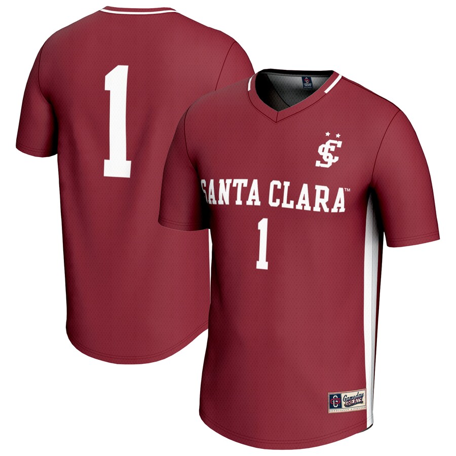 Youth GameDay Greats #1 Maroon Santa Clara Broncos Lightweight Women's Soccer Fashion Jersey - ujerseystore