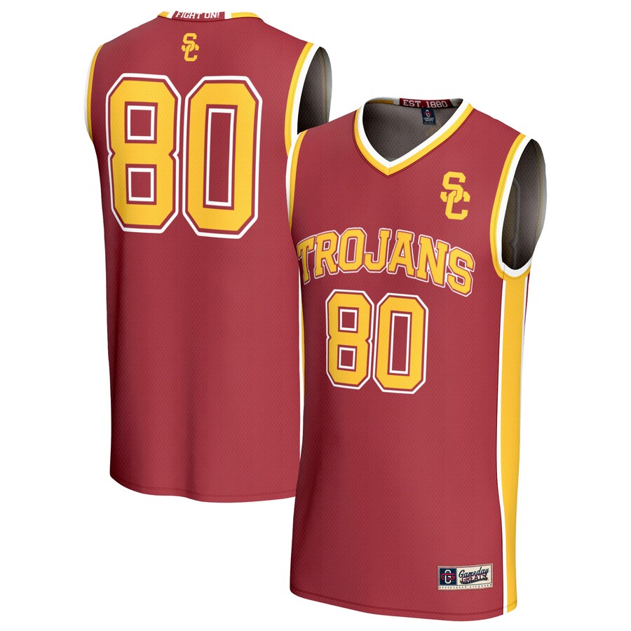 Unisex GameDay Greats #80 Cardinal USC Trojans Lightweight Basketball Fashion Jersey - ujerseystore