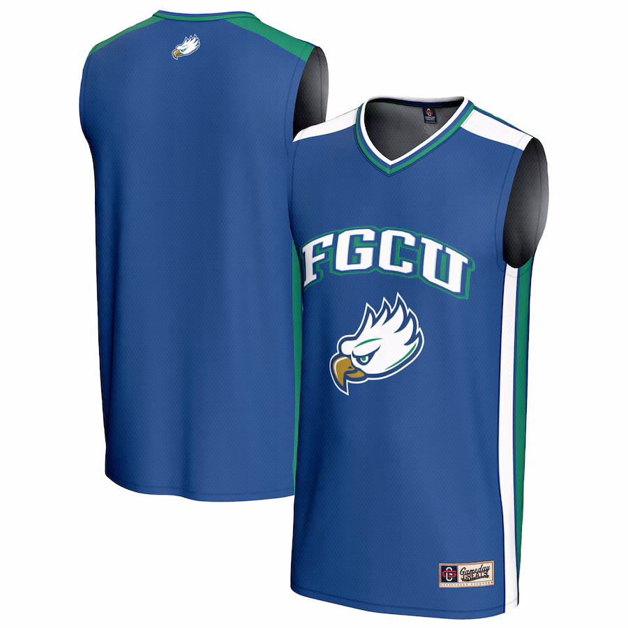 Men's GameDay Greats Blue Florida Gulf Coast Eagles Basketball Jersey - ujerseystore