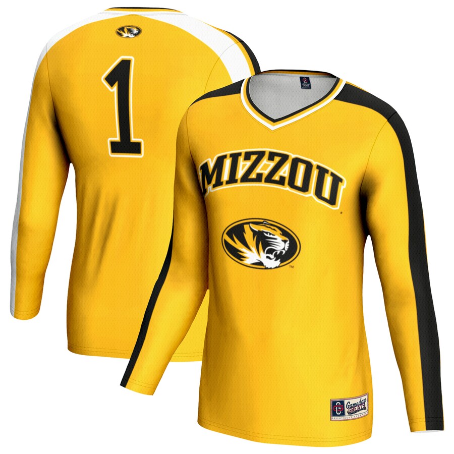 Youth GameDay Greats Gold Missouri Tigers Women's Volleyball Lightweight Fashion Jersey - ujerseystore