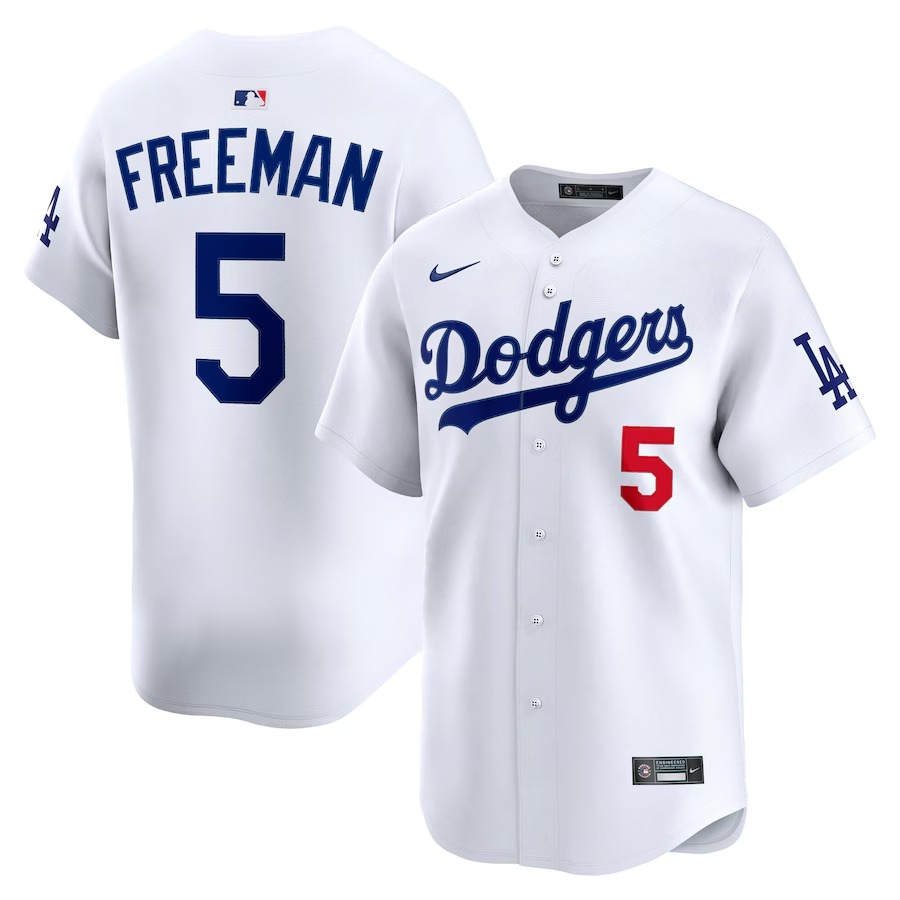 Men's Los Angeles Dodgers Freddie Freeman Nike White Alternate Limited Player Jersey - ujerseystore