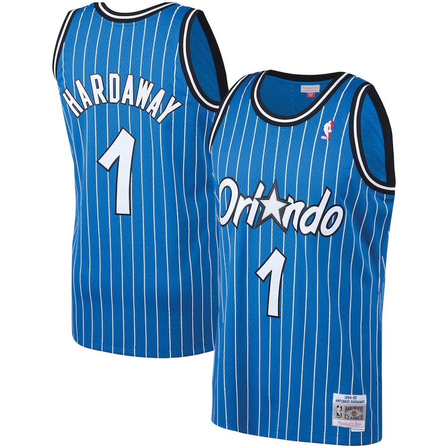 Men's Orlando Magic Penny Hardaway Mitchell & Ness Blue 1994/95 Big & Tall Hardwood Classics Swingman Jersey - ujerseystore
