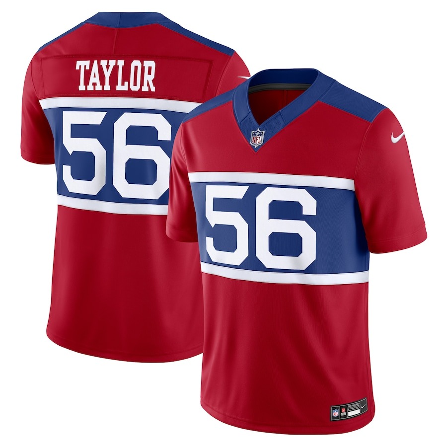 Men's New York Giants Lawrence Taylor Nike Century Red Alternate Vapor F.U.S.E. Retired Player Limited Jersey - ujerseystore