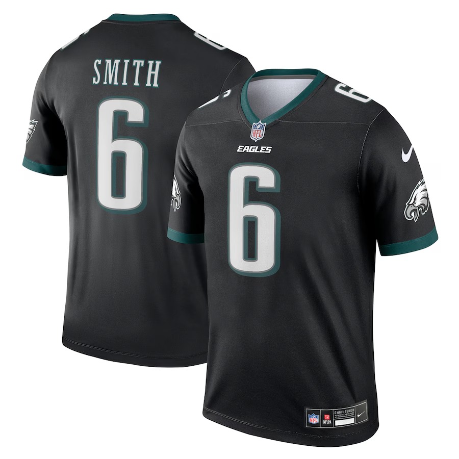 Men's Philadelphia Eagles DeVonta Smith Nike Black Legend Player Performance Top - ujerseystore