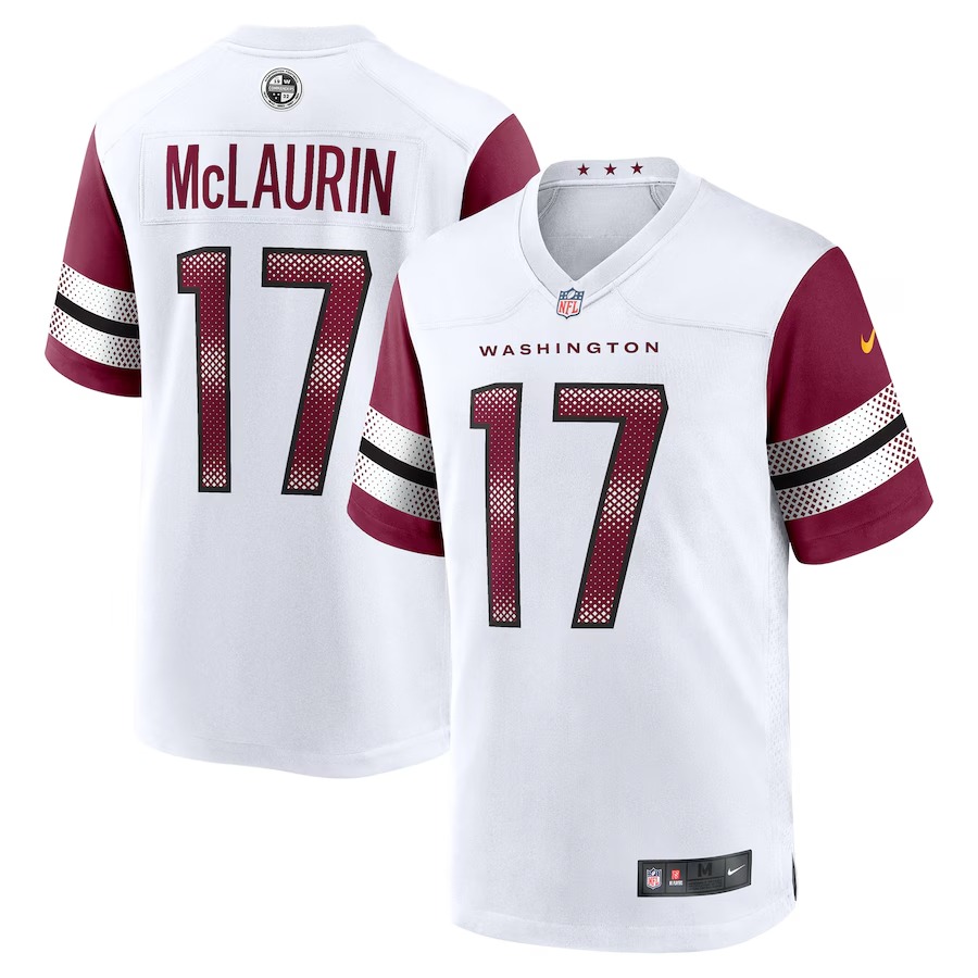 Men's Washington Commanders Terry McLaurin Nike  White Game Jersey - ujerseystore