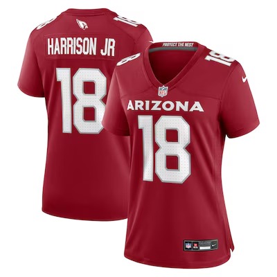 Women's Arizona Cardinals Marvin Harrison Jr. Nike Cardinal Player Game Jersey - ujerseystore