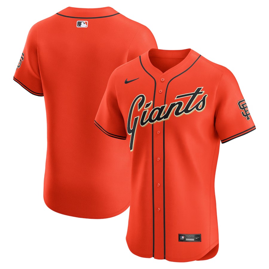 Men's San Francisco Giants Nike Orange Alternate Elite Jersey - ujerseystore