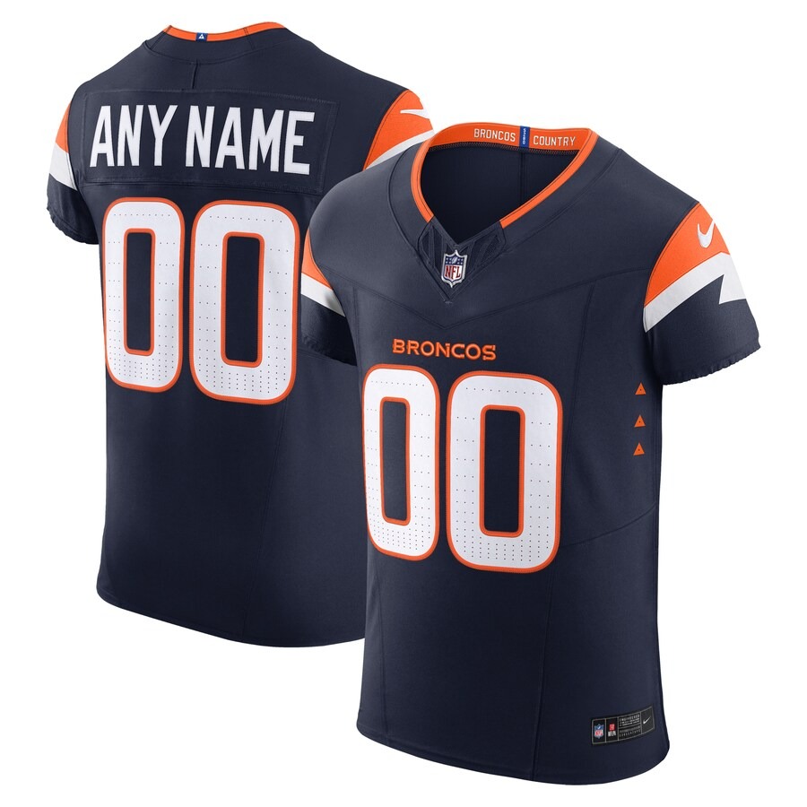 Men's Denver Broncos Nike Navy Alternate Vapor F.U.S.E. Elite Custom Jersey - ujerseystore