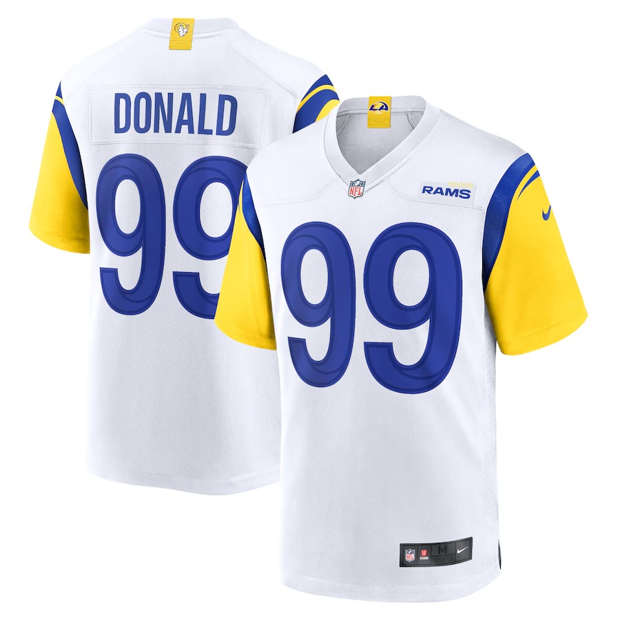 Men's Los Angeles Rams Aaron Donald Nike White Alternate Player Game Jersey - ujerseystore
