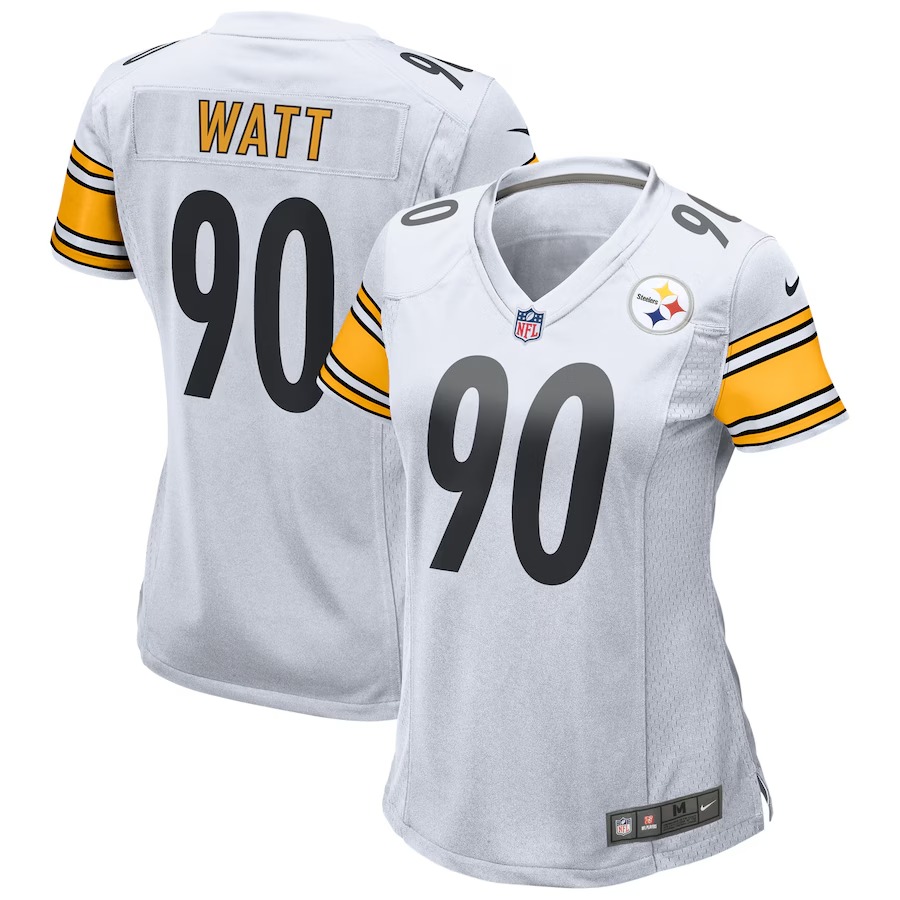 Women's Pittsburgh Steelers T.J. Watt Nike White Player Jersey - ujerseystore