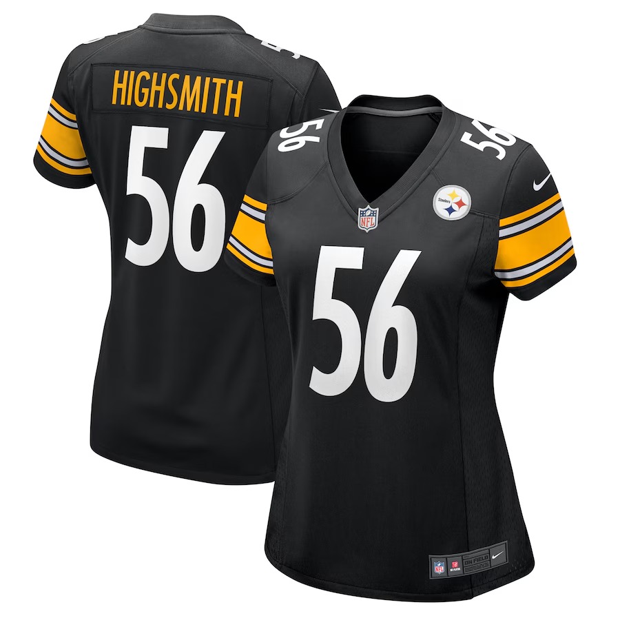 Women's Pittsburgh Steelers Alex Highsmith Nike Black Team Game Jersey - ujerseystore