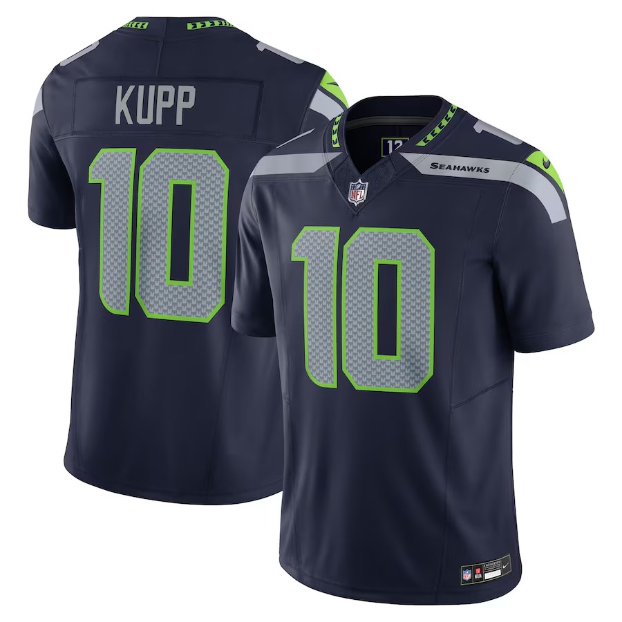 Men's Seattle Seahawks Cooper Kupp Nike College Navy Team Vapor F.U.S.E. Limited Jersey - ujerseystore