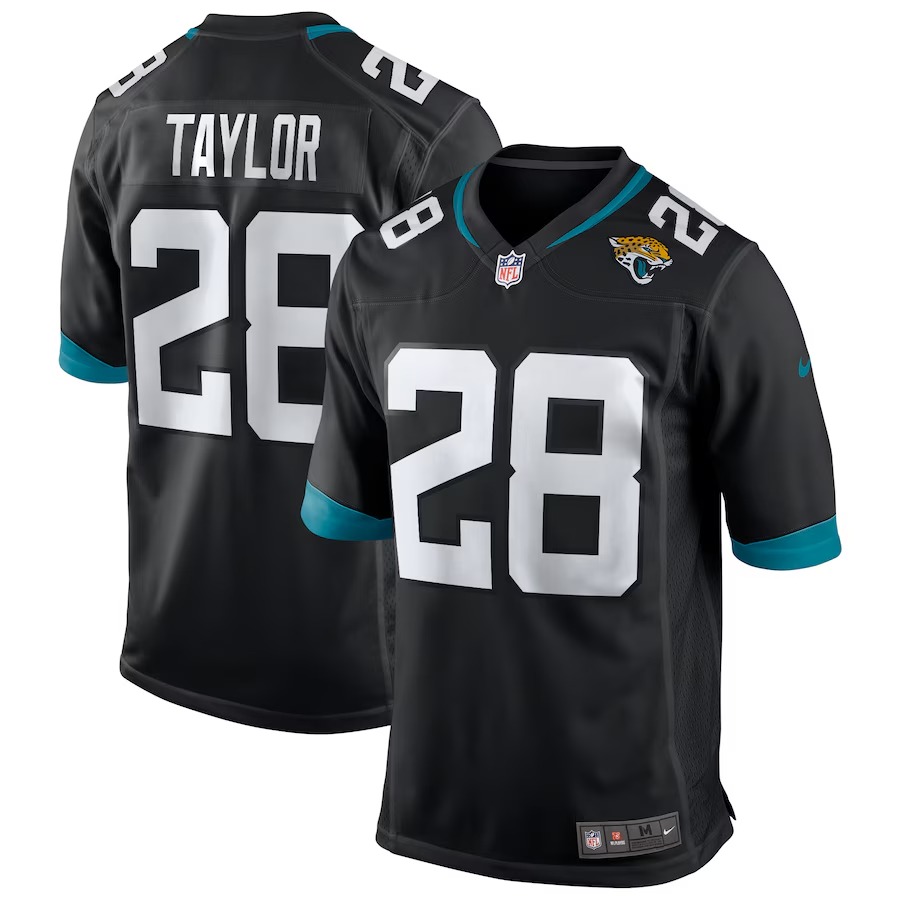 Men's Jacksonville Jaguars Fred Taylor Nike Black Retired Player Alternate Game Jersey - ujerseystore
