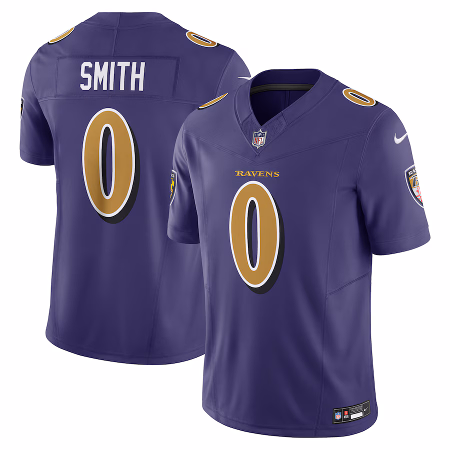 Men's Baltimore Ravens Roquan Smith Nike Purple Alternate 2 Vapor F.U.S.E. Limited Jersey - ujerseystore