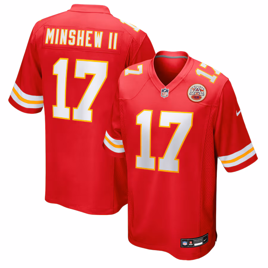 Men's Kansas City Chiefs Gardner Minshew II Nike Red Team Game Jersey - ujerseystore