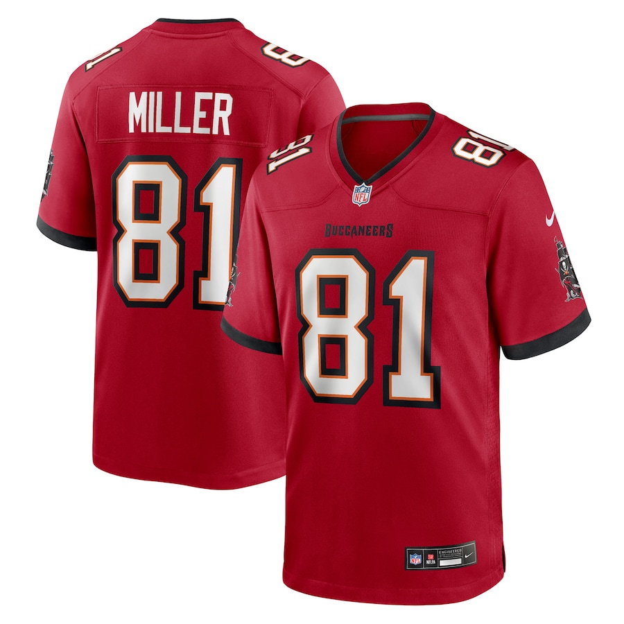 Men's Tampa Bay Buccaneers Ryan Miller Nike Red Team Game Jersey - ujerseystore