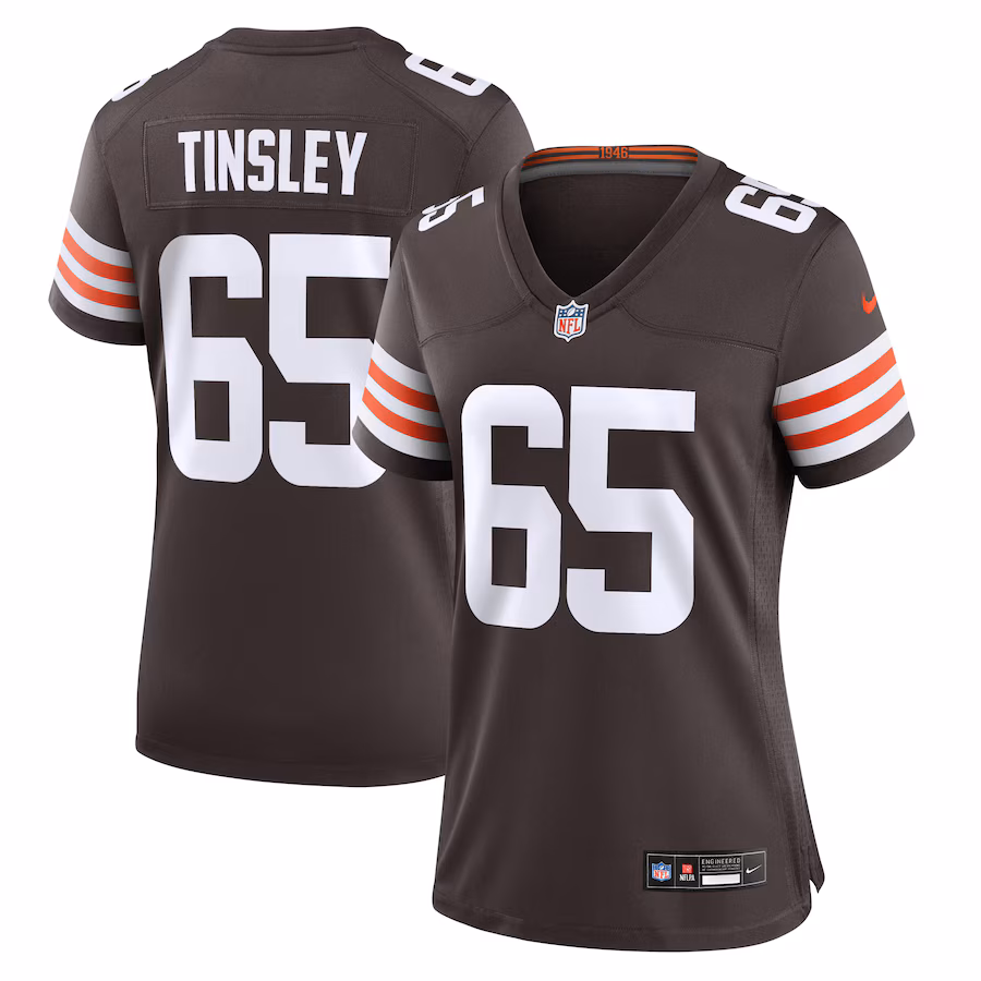 Women's Cleveland Browns Dartanyan Tinsley Nike Brown Team Game Jersey - ujerseystore