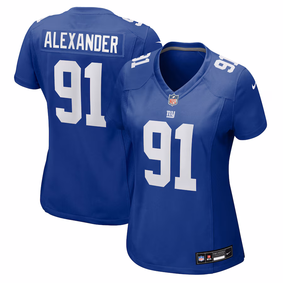 Women's New York Giants Darius Alexander Nike Royal Team Game Jersey - ujerseystore