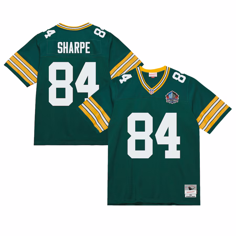 Men's Green Bay Packers Sterling Sharpe Mitchell & Ness Green 1994 Legacy Replica Jersey - ujerseystore