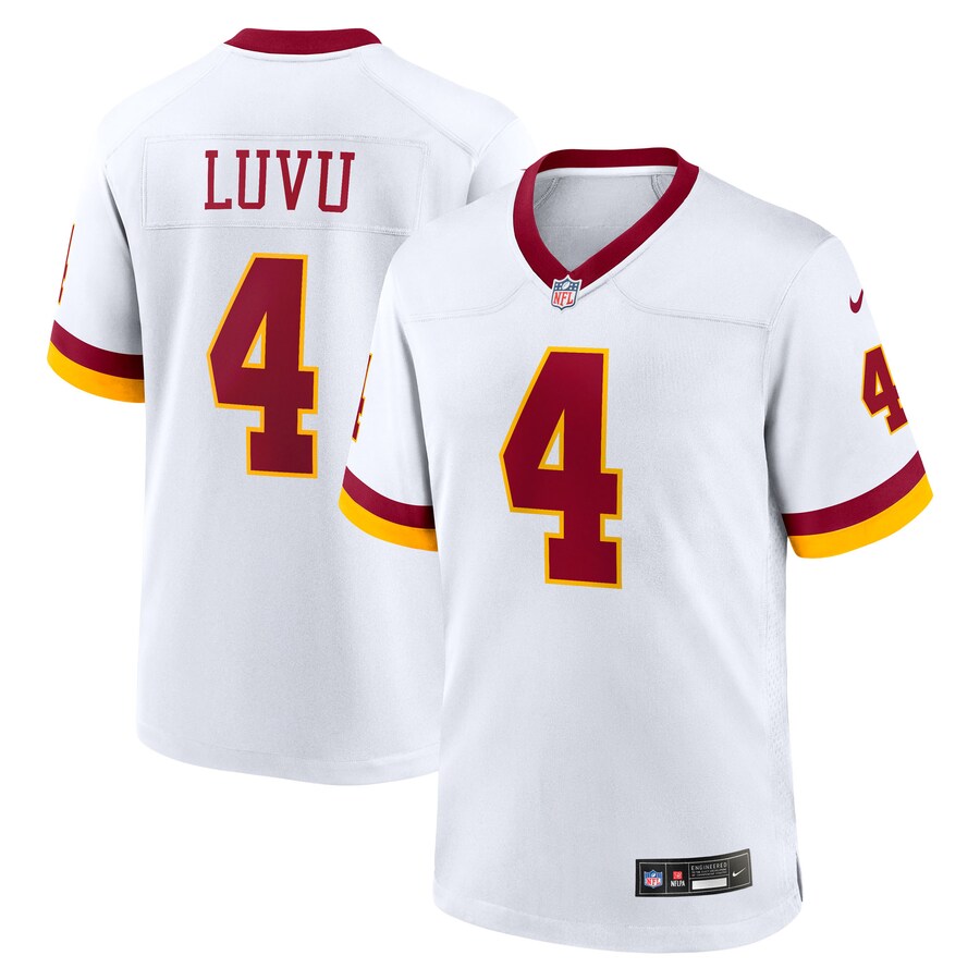 Men's Washington Commanders Frankie Luvu Nike White Game Super Bowl Era Jersey - ujerseystore